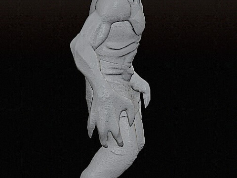 Realistic of Abe Oddworld Mudokon Hero Full-Body Cut for Easy 3D Printing Modelo de Impressão 3D
