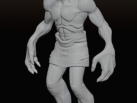 Realistic of Abe Oddworld Mudokon Hero Full-Body Cut for Easy 3D Printing Modelo de Impressão 3D