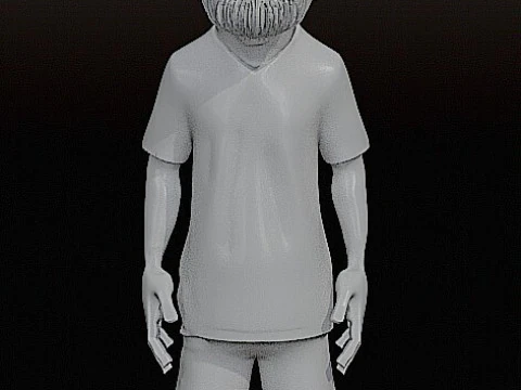 Lionel Messi Figurine Stylized 3D Printable Model 3D Print Model
