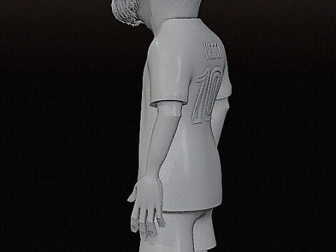 Lionel Messi Figurine Stylized 3D Printable Model 3D Print Model