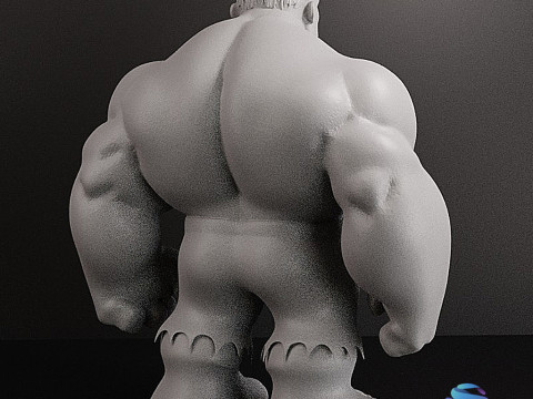Stylized Hulk 10 cm Split into Parts for Easy Printing 3D Принт Модель