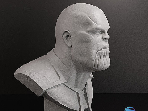 Thanos bust - 10 cm stl file Modèles 3D en vedette