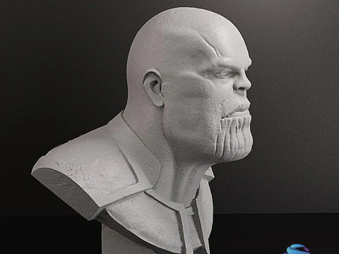 Thanos bust - 10 cm stl file 3D Print Model