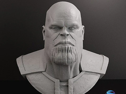 Thanos bust - 10 cm stl file 3D Print Model
