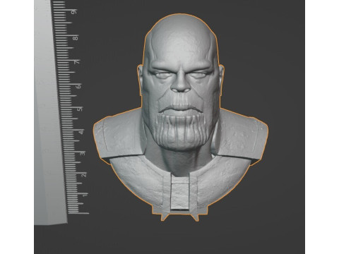 Thanos bust - 10 cm stl file 3D Baskı Modeli
