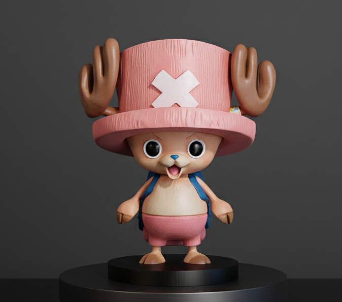 Chopper one piece - Pre-Supported STL 3D Druckmodell .c4d .max .obj .3ds .fbx .stl .blend