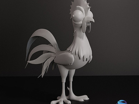 Figure of chicken from moana 3D-printmodel