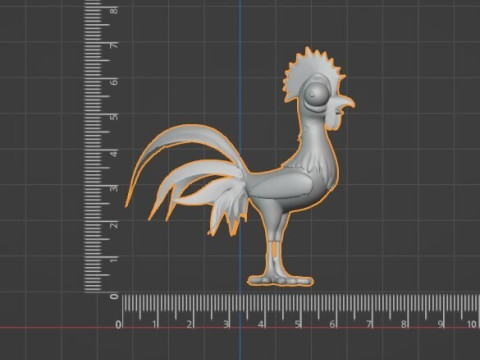 Figure of chicken from moana Modello di stampa 3D