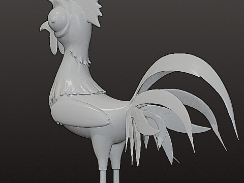 Figure of chicken from moana Modello di stampa 3D