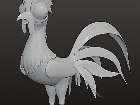 Figure of chicken from moana Modello di stampa 3D