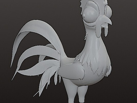 Figure of chicken from moana Modello di stampa 3D