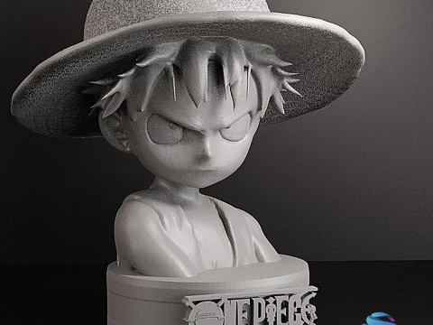 Little Luffy Bust one piece 3D Print Model