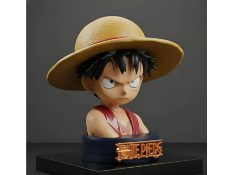 Little Luffy Bust one piece Modello di stampa 3D