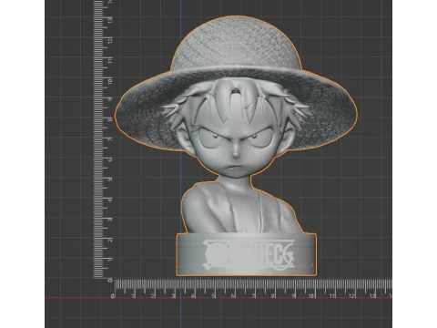 Little Luffy Bust one piece 3D Print Model