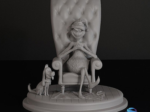 Грінч 3D Діорама Різдвяне видання 3D Принт Модель