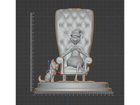 Грінч 3D Діорама Різдвяне видання 3D Принт Модель