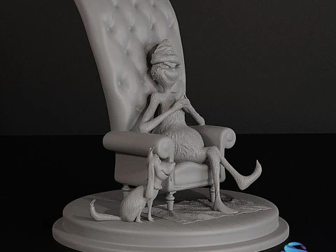 The Grinch 3D Diorama Christmas Edition 3D Print Model