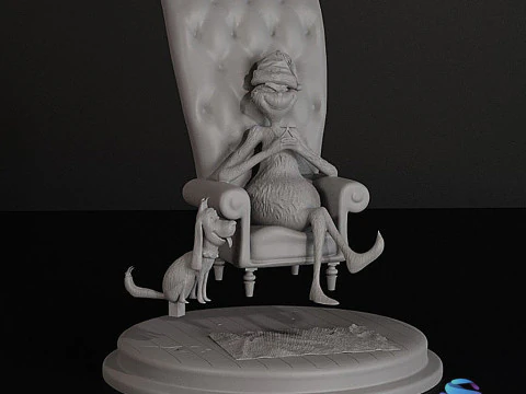The Grinch 3D Diorama Christmas Edition 3D Print Model
