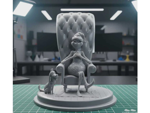 The Grinch 3D Diorama Christmas Edition 3D Print Model