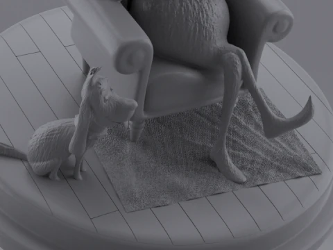 The Grinch 3D Diorama Christmas Edition 3D Print Model