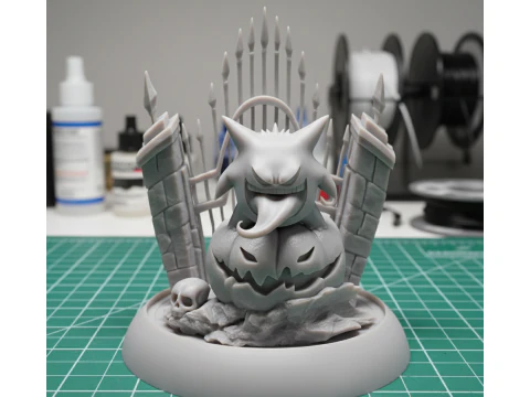 Gengar Pokmon Halloween Diorama Multi-part 3D Printable STL 3D Print Model