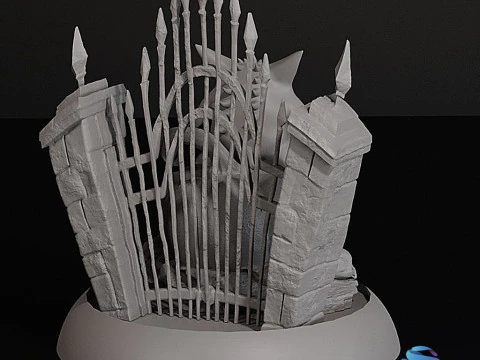 Gengar Pokmon Halloween Diorama Multi-part 3D Printable STL 3D Print Model