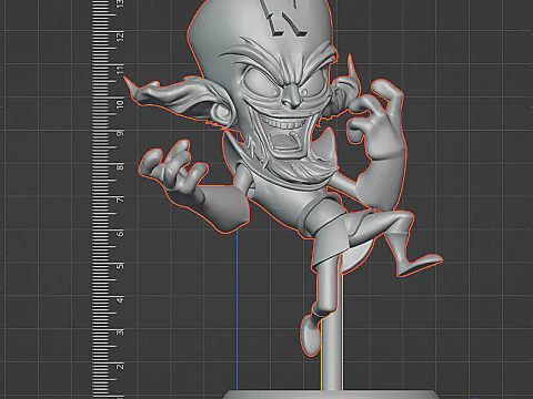 Doctor Neo Cortex Crash Bandicoot - Key Holder Model 3D Print Model