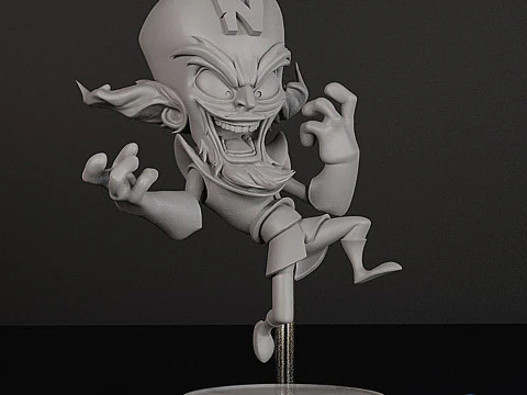 Doctor Neo Cortex Crash Bandicoot - Key Holder Model 3D Print Model