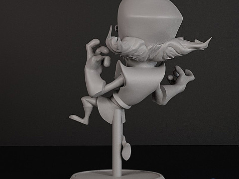 Doctor Neo Cortex Crash Bandicoot - Anahtarlık Modeli 3D Baskı Modeli