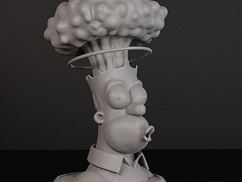 Homer Simpson Nuke Head 3D Printable STL 3D Print Model