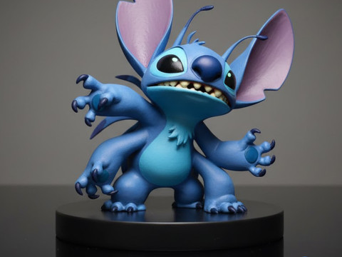 Stitch Four-Armed Power-Up 3D Printable 3D Print Model