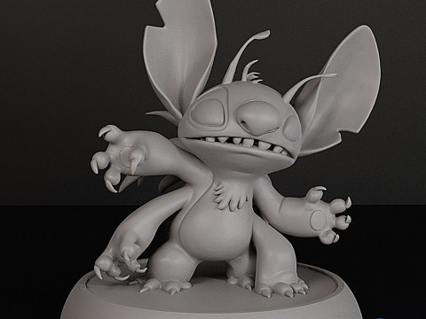 ステッチ 4 アーム パワーアップ 3D 印刷可能 3Dプリントモデル