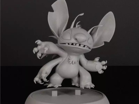 ステッチ 4 アーム パワーアップ 3D 印刷可能 3Dプリントモデル