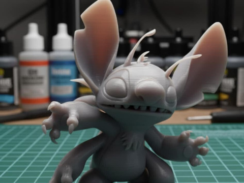 ステッチ 4 アーム パワーアップ 3D 印刷可能 3Dプリントモデル