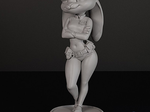 朱迪·霍普斯《疯狂动物城》 3D 打印模型