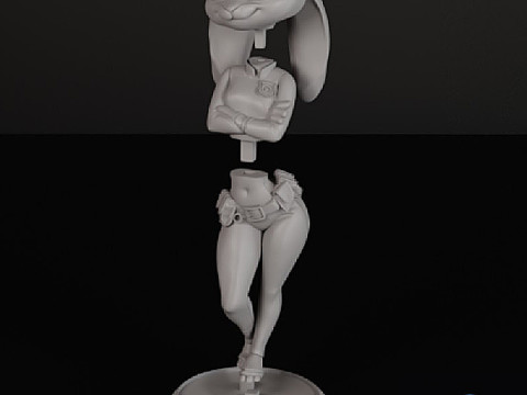 朱迪·霍普斯《疯狂动物城》 3D 打印模型