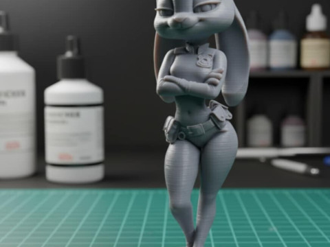 朱迪·霍普斯《疯狂动物城》 3D 打印模型