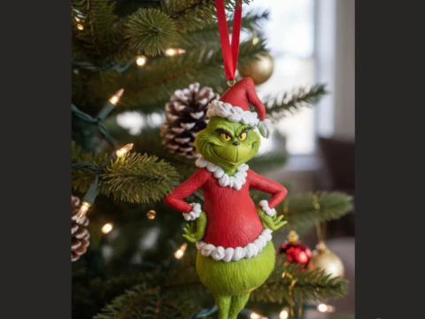 Der Grinch Weihnachtsschmuck &ndash; 3D-druckbare Dekoration 3D Druckmodell