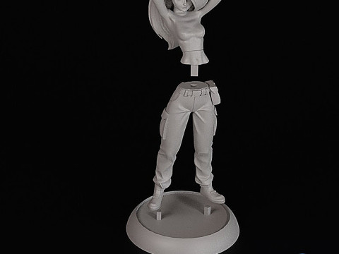 Patung Kim Kemungkinan yang Dapat Dicetak 3D - Model Bagian yang Saling Bertautan Model Cetak 3D