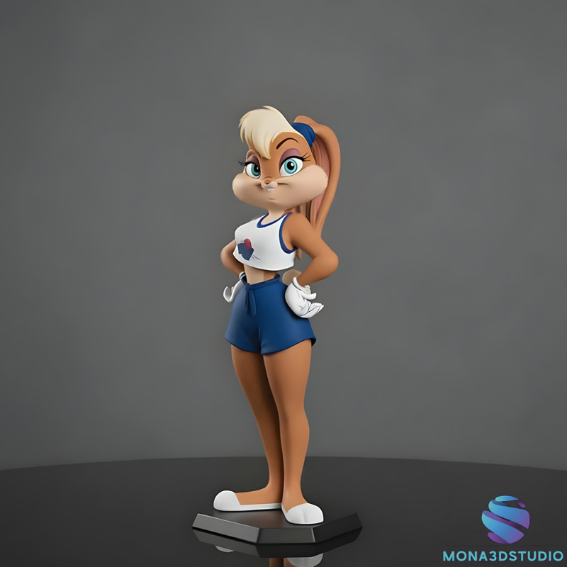 Lola Bunny 3D 打印模型 - STL 3D 打印模型 .c4d .max .obj .3ds .fbx .stl .blend 
