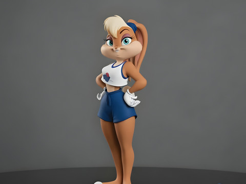 Model Cetak 3D Lola Kelinci - STL Model Cetak 3D