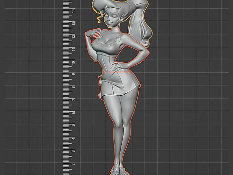 Megara Meg from Hercules - Multi-Part 3D Printable Model 3D Print Model