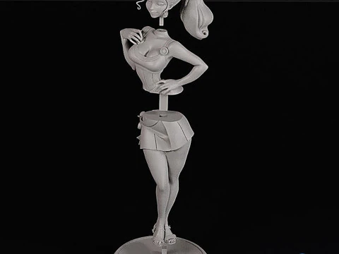 Megara Meg from Hercules - Multi-Part 3D Printable Model 3D Print Model
