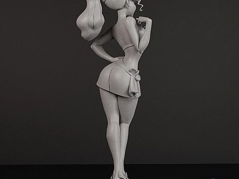 Megara Meg from Hercules - Multi-Part 3D Printable Model 3D Print Model