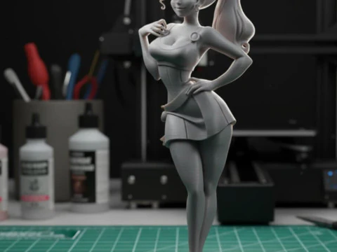 Megara Meg from Hercules - Multi-Part 3D Printable Model 3D Print Model