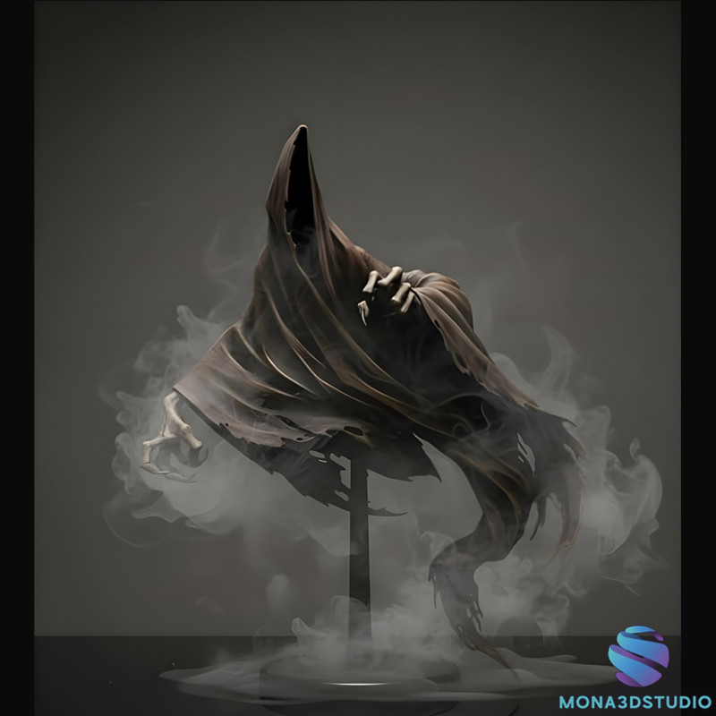 Model STL 3D Azkaban Dementor - Patung Sosok Tunggal Harry Potter Model Cetak 3D .c4d .max .obj .3ds .fbx .stl .blend 