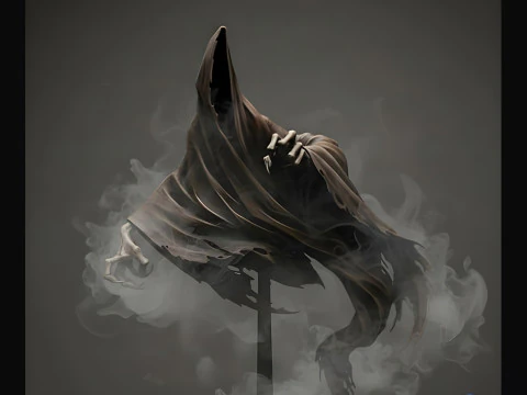 Modelo STL 3D del Dementor de Azkaban - Estatua de una sola figura de Harry Potter Modelo de impresión 3D