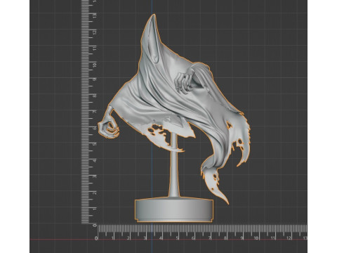 Model STL 3D Azkaban Dementor - Patung Sosok Tunggal Harry Potter Model Cetak 3D