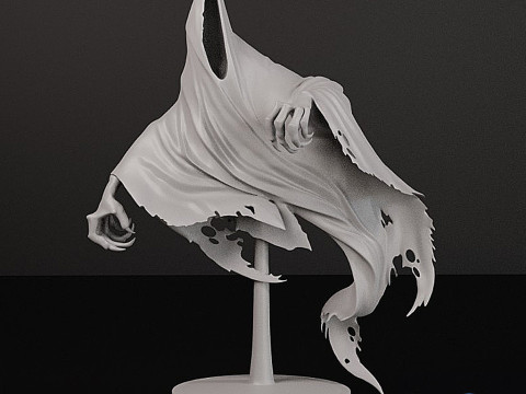 Model STL 3D Azkaban Dementor - Patung Sosok Tunggal Harry Potter Model Cetak 3D