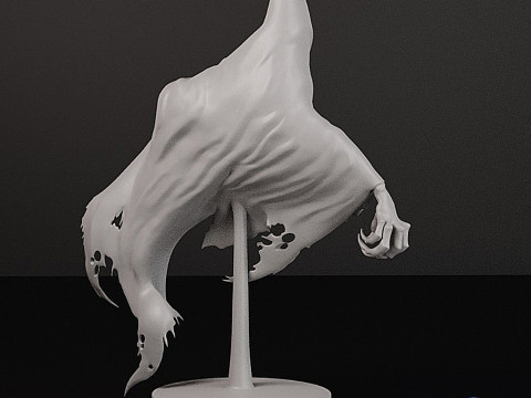 Model STL 3D Azkaban Dementor - Patung Sosok Tunggal Harry Potter Model Cetak 3D